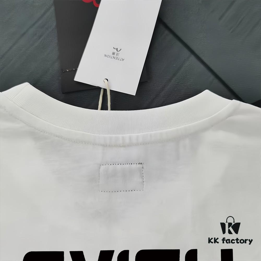 Evisu 2025 New Year God Print T-Shirt High Version   High Quality   Made of 300g Double-Yarn Cotton Fabric Unisex Loose Fit