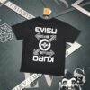 Evisu 2025 New Year God Printed T-Shirt High-Quality Version Unisex Loose Fit Cotton Double-Yarn 300gsm