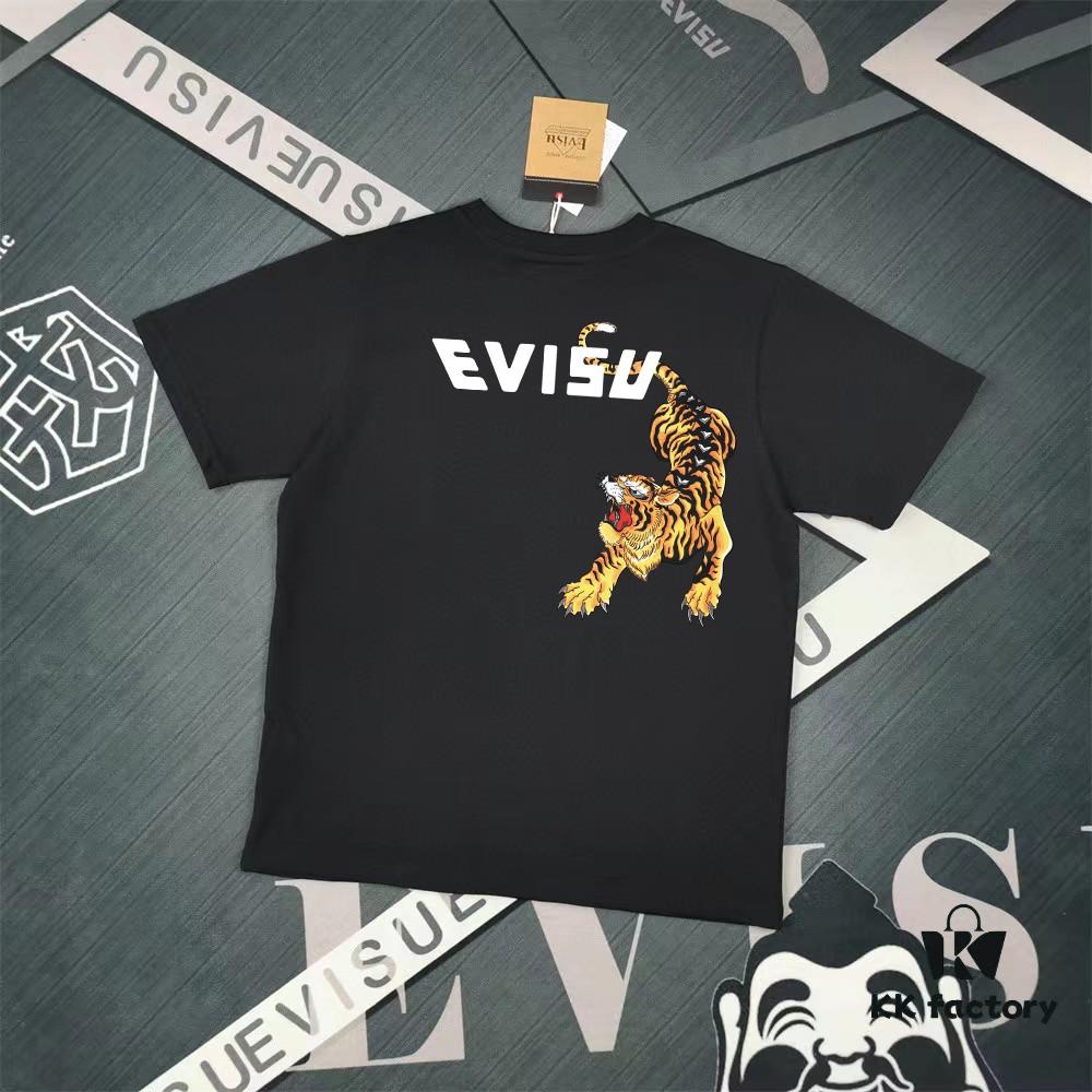 Evisu 2025 New Year God Print T-Shirt High-Quality Version   Premium Quality   Made of 300g Double-Yarn Pure Cotton Fabric Unisex Loose Fit