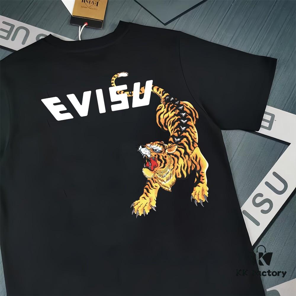 Evisu 2025 New Year God Print T-Shirt High-Quality Version   Premium Quality   Made of 300g Double-Yarn Pure Cotton Fabric Unisex Loose Fit