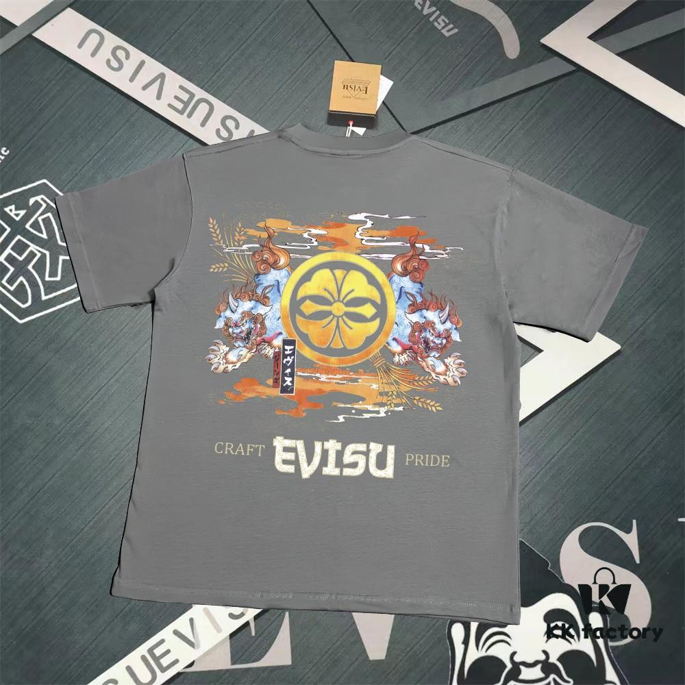 Evisu Fortune God 2025 New Print T-Shirt High Version   Premium Quality   300g Double-Yarn Pure Cotton Fabric Unisex Loose Fit