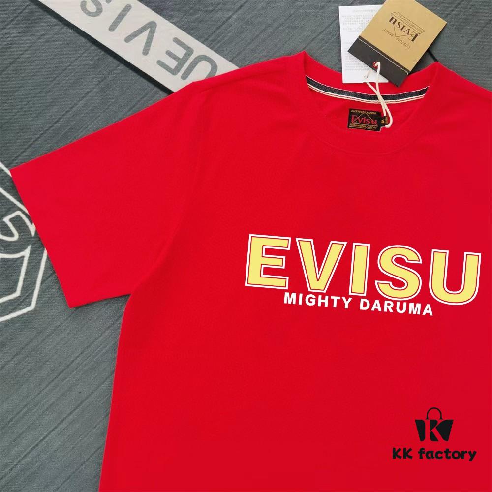 Evisu 2025 New Year God Printed T-Shirt High Version   High Quality   Made of 300g Double-Yarn Pure Cotton Fabric Unisex