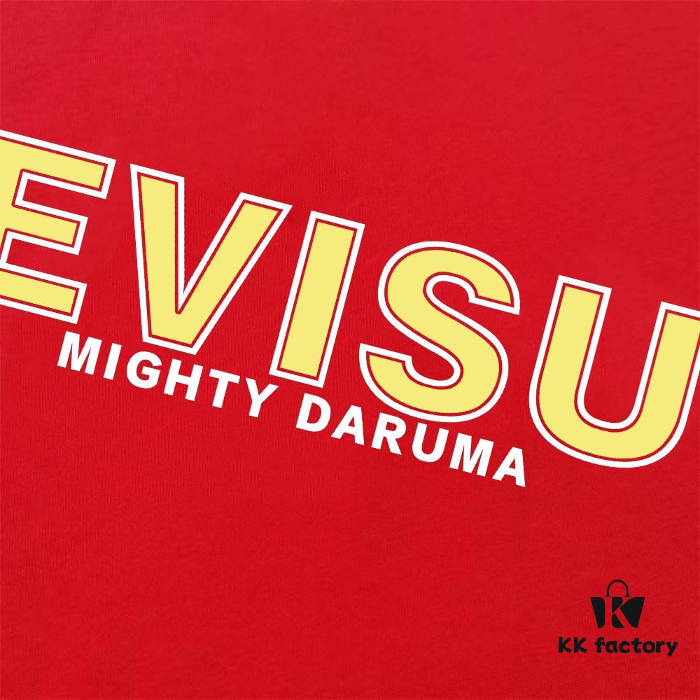 Evisu 2025 New Year God Printed T-Shirt High Version   High Quality   Made of 300g Double-Yarn Pure Cotton Fabric Unisex