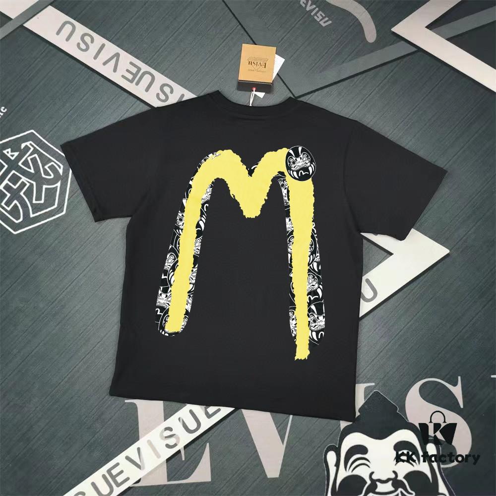 Evisu 2025 New Year God Print T-Shirt High Version   High Quality   Made of 300g Double-Yarn Cotton Fabric Unisex Loose Fit