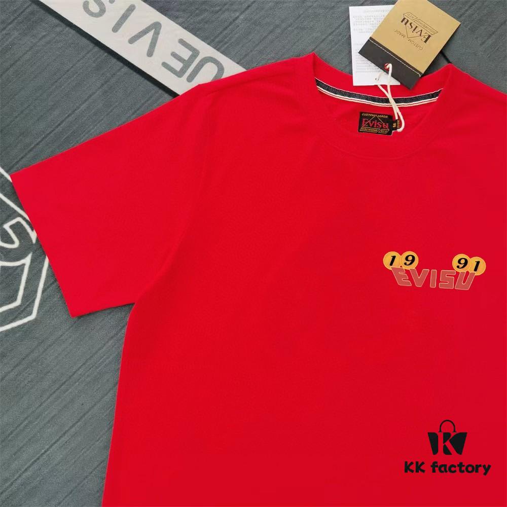 Evisu Lucky God 2025 New Print T-Shirt High Version   Premium Quality   300g Double-Yarn Pure Cotton Fabric Unisex Loose Fit