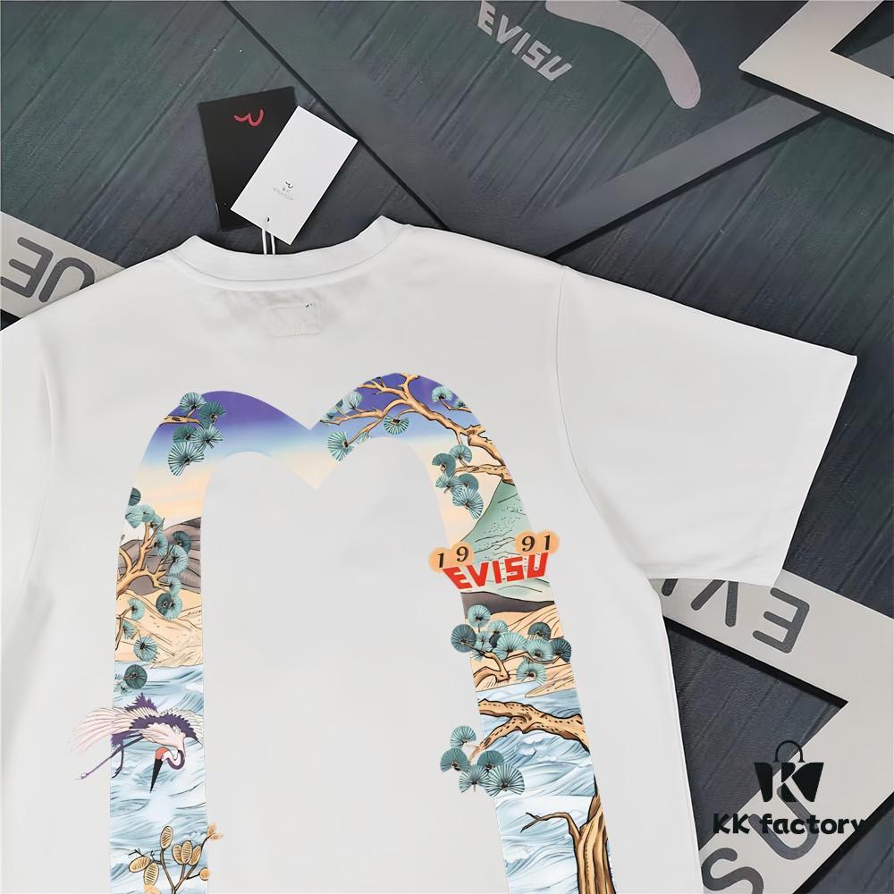 Evisu Fortune God 2025 New Print T-Shirt High Version   Premium Quality   300g Double-Yarn Pure Cotton Fabric Unisex Loose Fit
