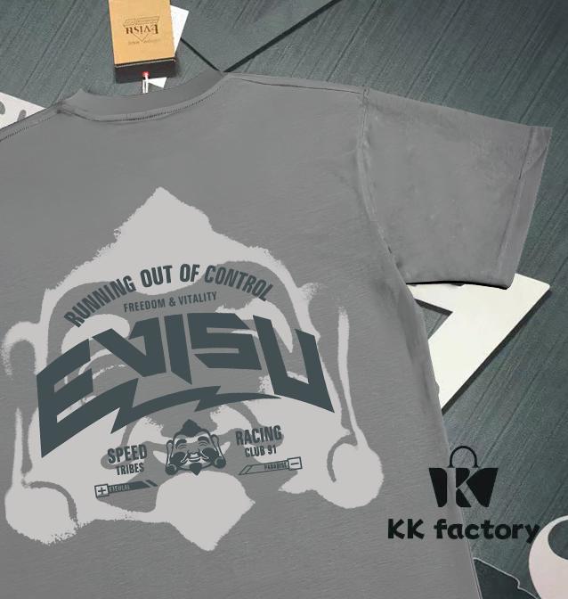 Evisu God of Fortune 2025 New Print T-Shirt High Version   Premium Quality   300g Double-Yarn Pure Cotton Fabric Unisex Loose Fit