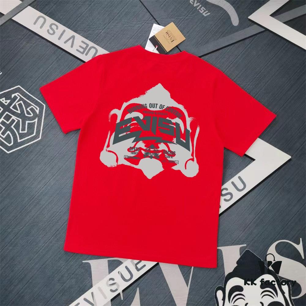 Evisu Fortune God 2025 New Print T-Shirt High Version   Premium Quality   300g Double-Yarn Pure Cotton Fabric Unisex Loose Fit