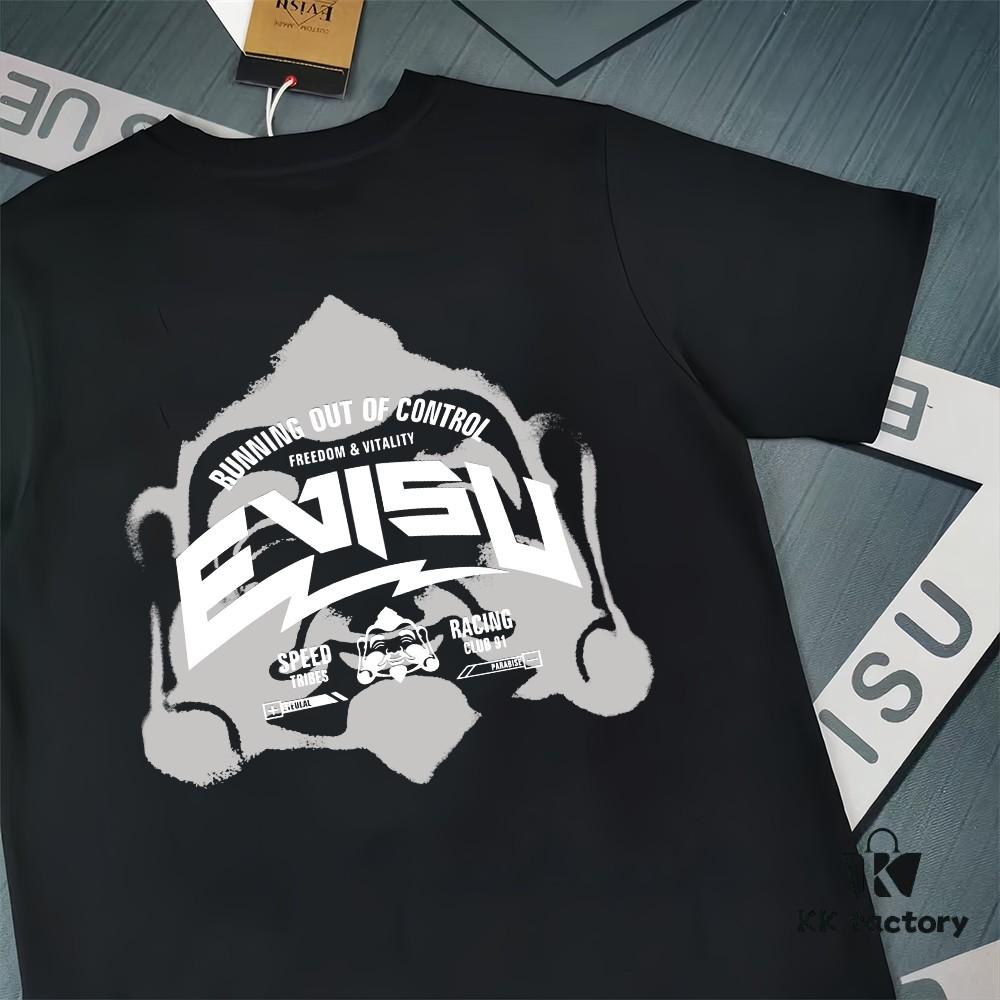 Evisu Fortune God 2025 New Print T-Shirt High Version   Premium Quality   300g Double-Yarn Pure Cotton Fabric Unisex Loose Fit