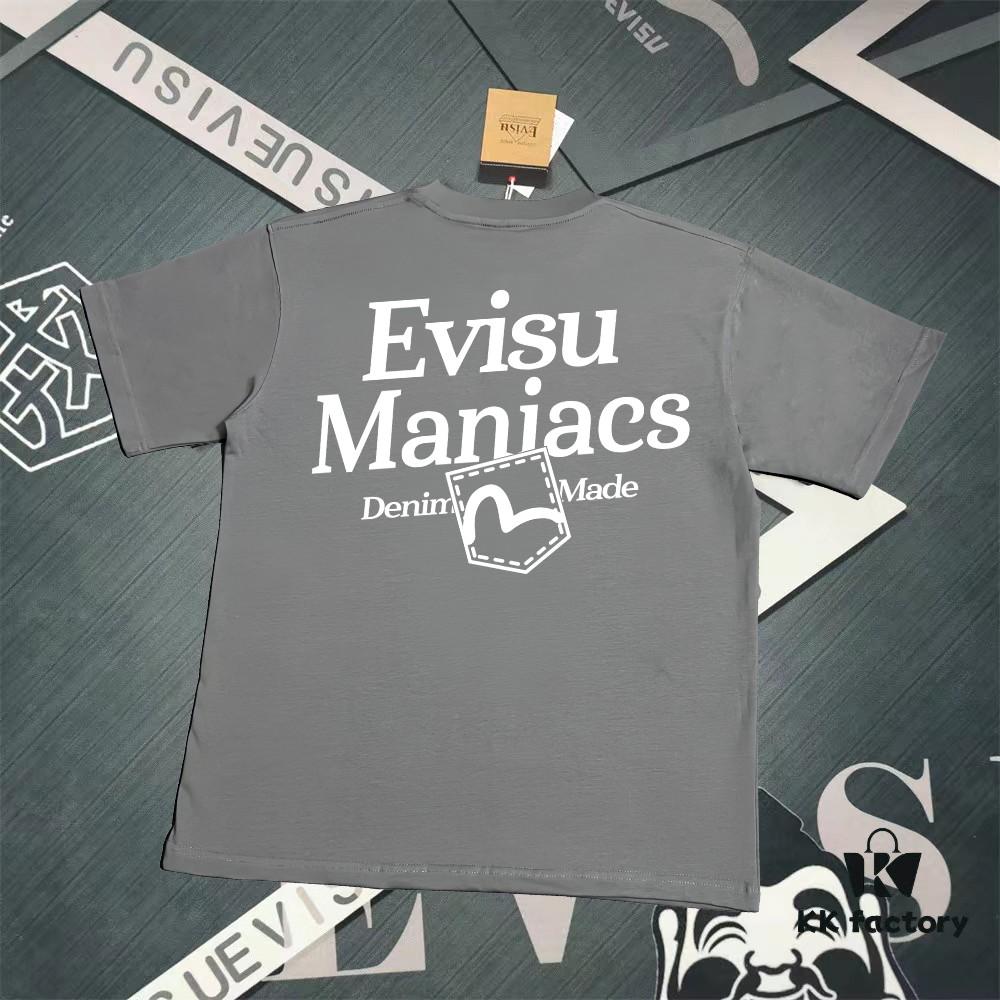 Evisu God of Fortune 2025 New Print T-Shirt High Version   Premium Quality   300g Double-Yarn Pure Cotton Fabric Unisex Loose Fit