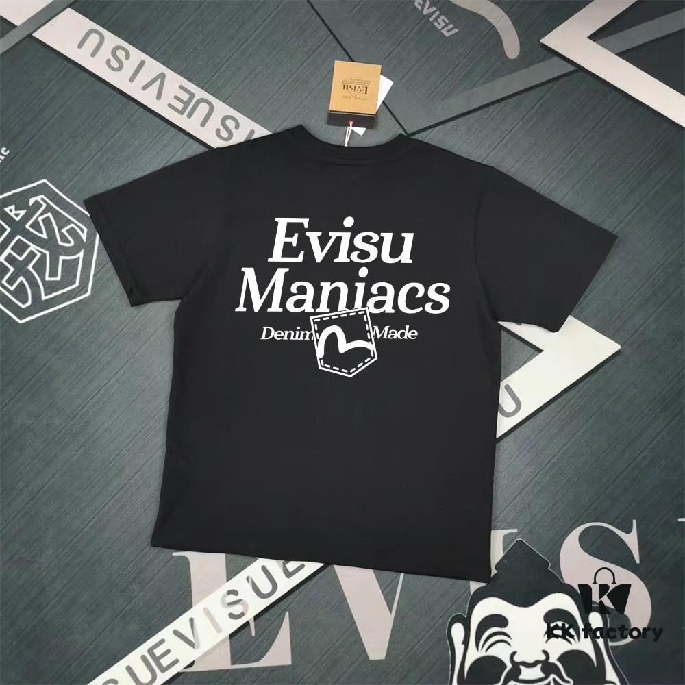 Evisu God of Fortune 2025 New Print T-Shirt High Version   Premium Quality   300g Double-Yarn Pure Cotton Fabric Unisex Loose Fit
