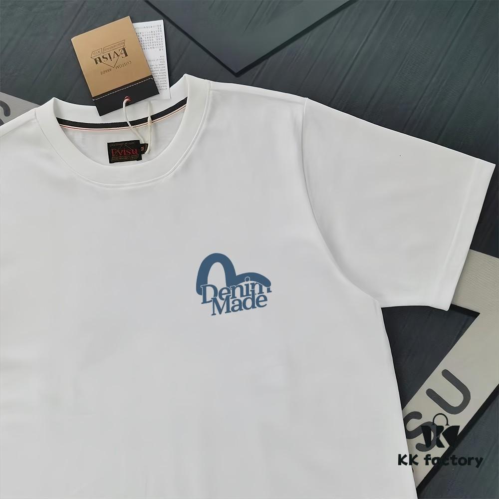 Evisu 2025 New Year God Printed T-Shirt High-Quality Version Premium 300g Double-Yarn Cotton Unisex Loose Fit