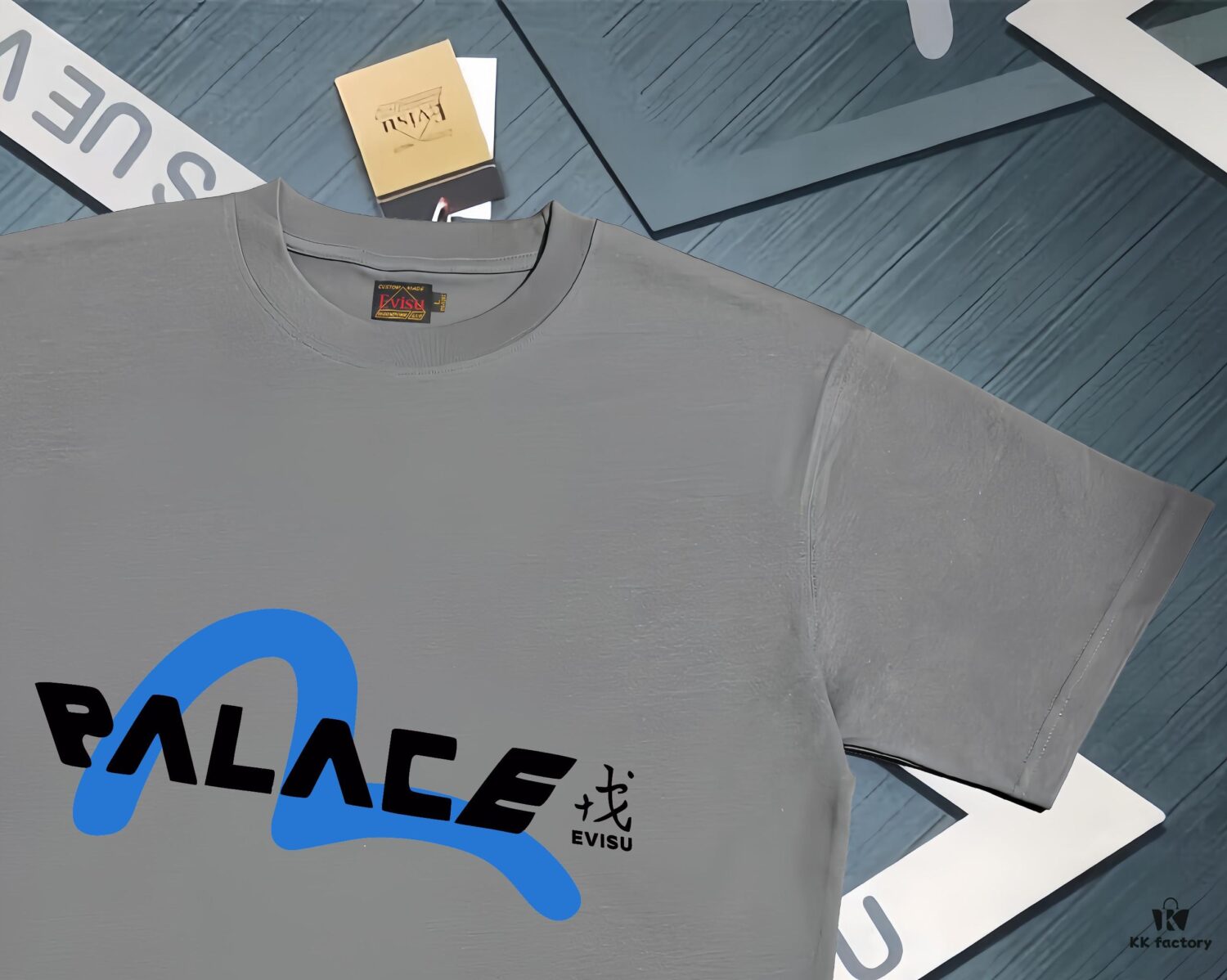 Evisu 2025 New Year God Printed T-Shirt High Version   High Quality   Made of 300g Double-Yarn Pure Cotton Fabric Unisex