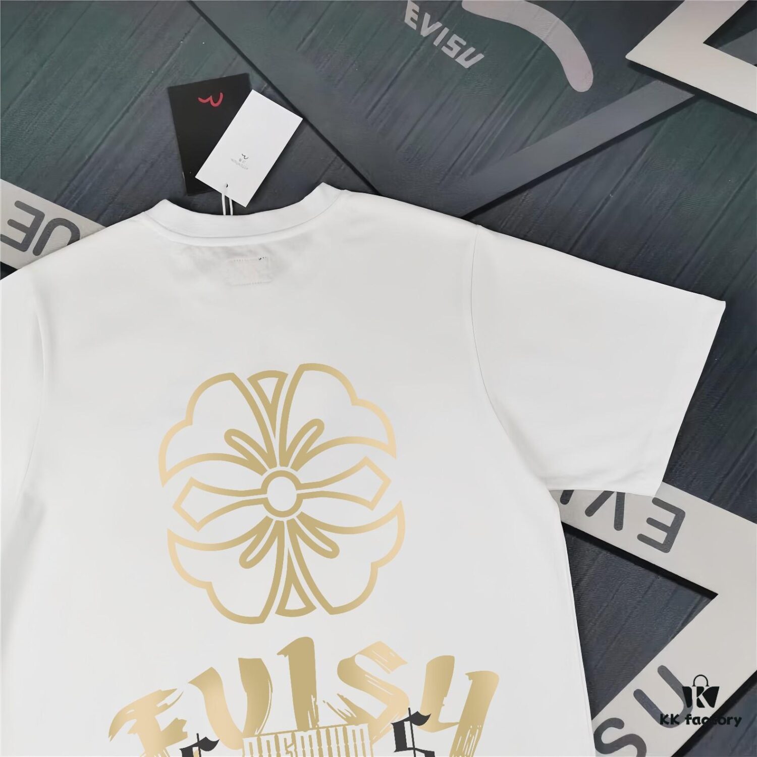 Evisu 2025 New Year God Printed T-Shirt High Version   Premium Quality   300g Double-Yarn Pure Cotton Fabric Unisex Loose Fit