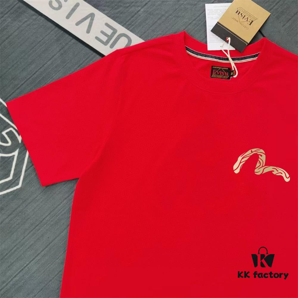 Evisu 2025 New Year God Print T-Shirt High-Quality Version   Premium Quality   300g Double-Yarn Pure Cotton Fabric Unisex Loose Fit