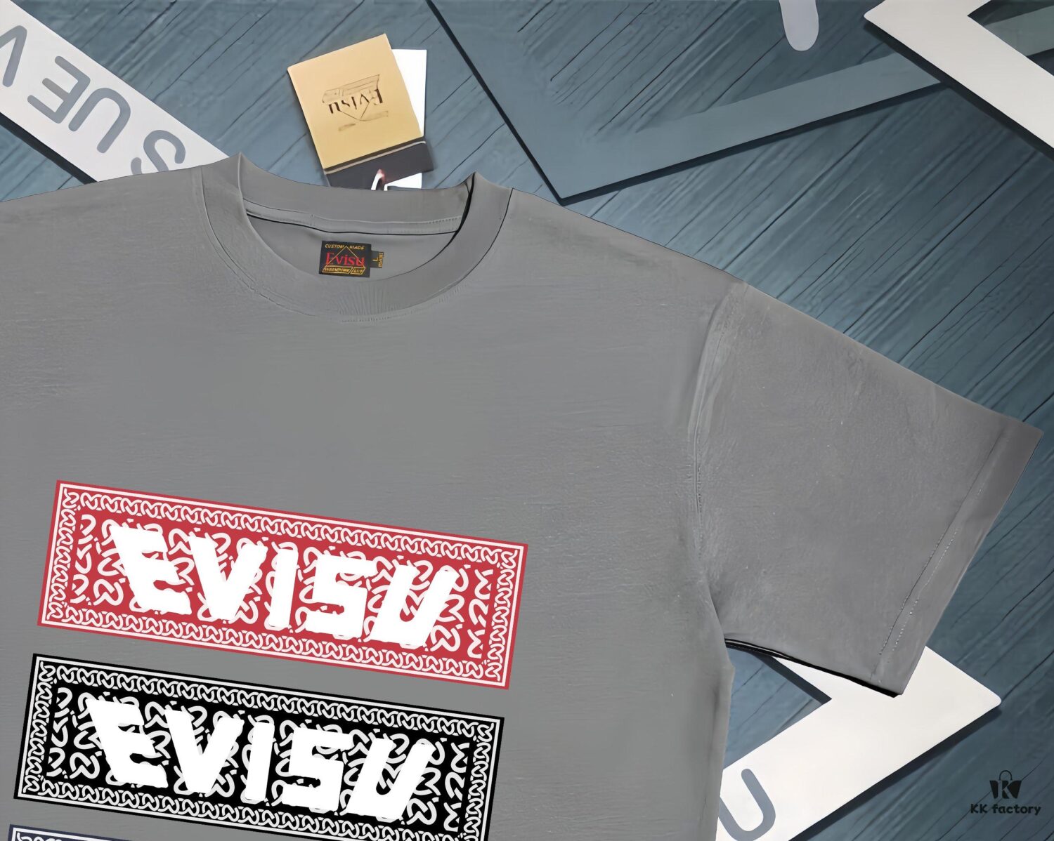 Evisu 2025 New Year God Printed T-Shirt High Version   Premium Quality   300g Double-Yarn Pure Cotton Fabric Unisex Loose Fit