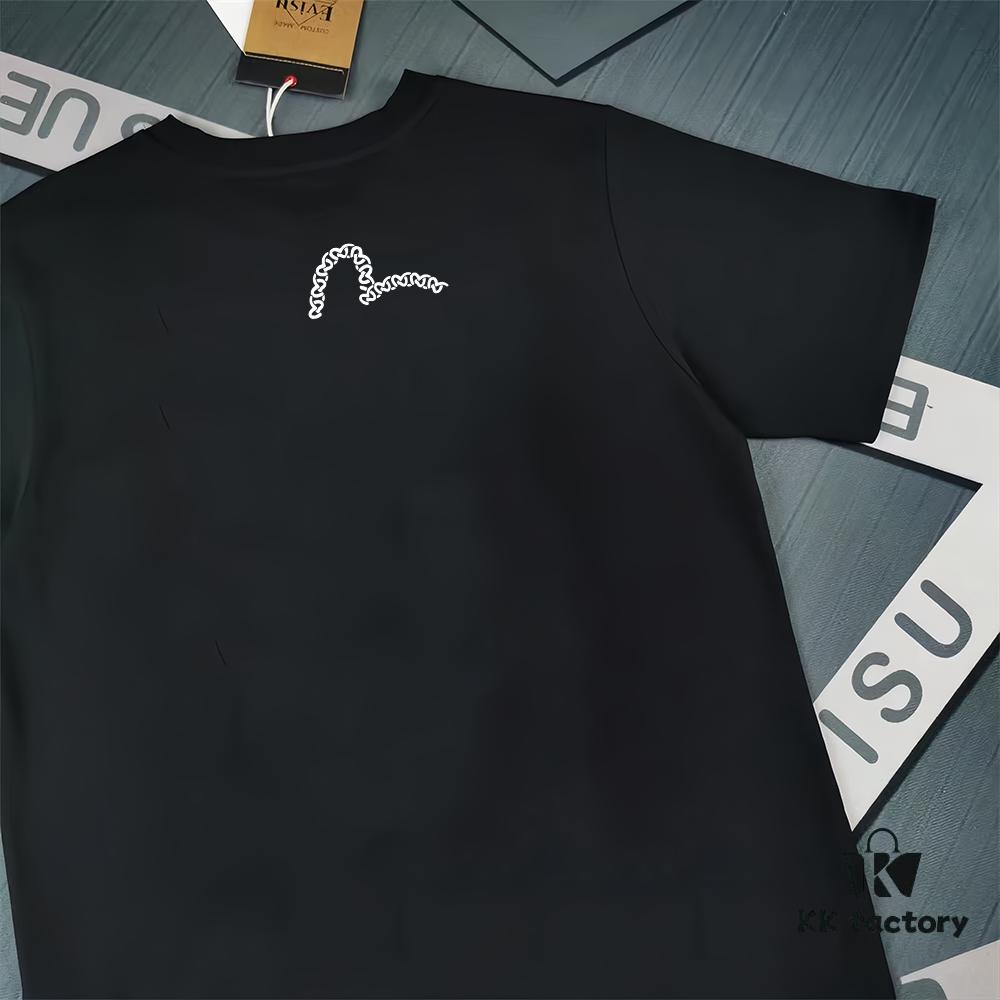 Evisu 2025 New Year God Print T-Shirt High Version   High Quality   300g Double-Yarn Pure Cotton Fabric Unisex Loose Fit