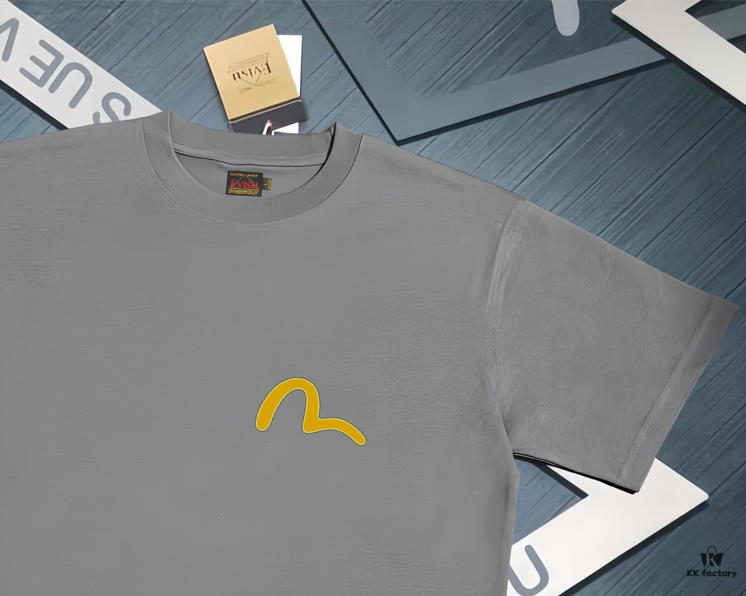 Evisu 2025 New Year God Print T-Shirt High-Quality Version   Premium Quality   Made with 300g Double-Yarn Cotton Fabric Unisex Loose Fit