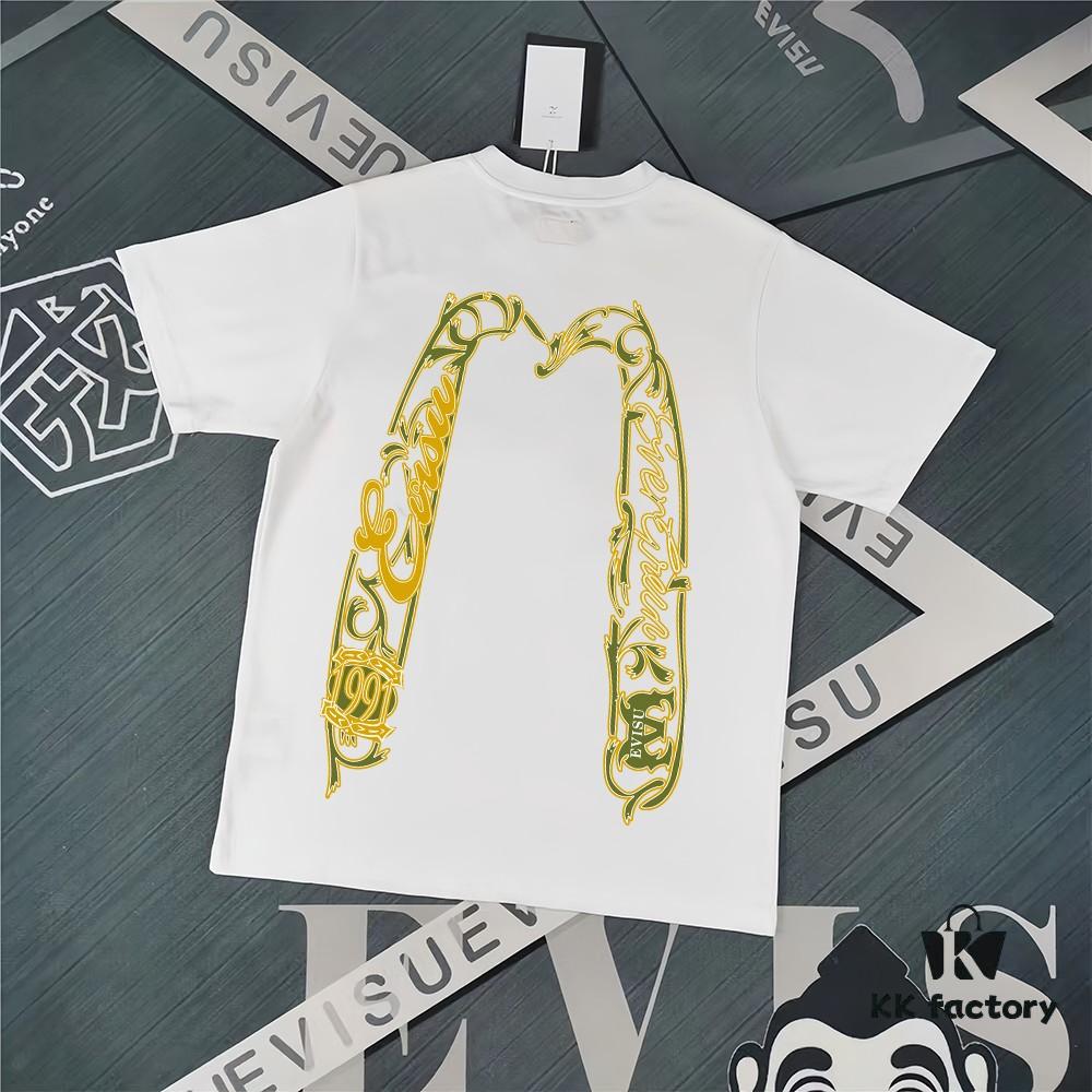 Evisu 2025 New Year God Print T-Shirt High Version   Premium Quality   300g Double-Yarn Pure Cotton Fabric Unisex Loose Fit