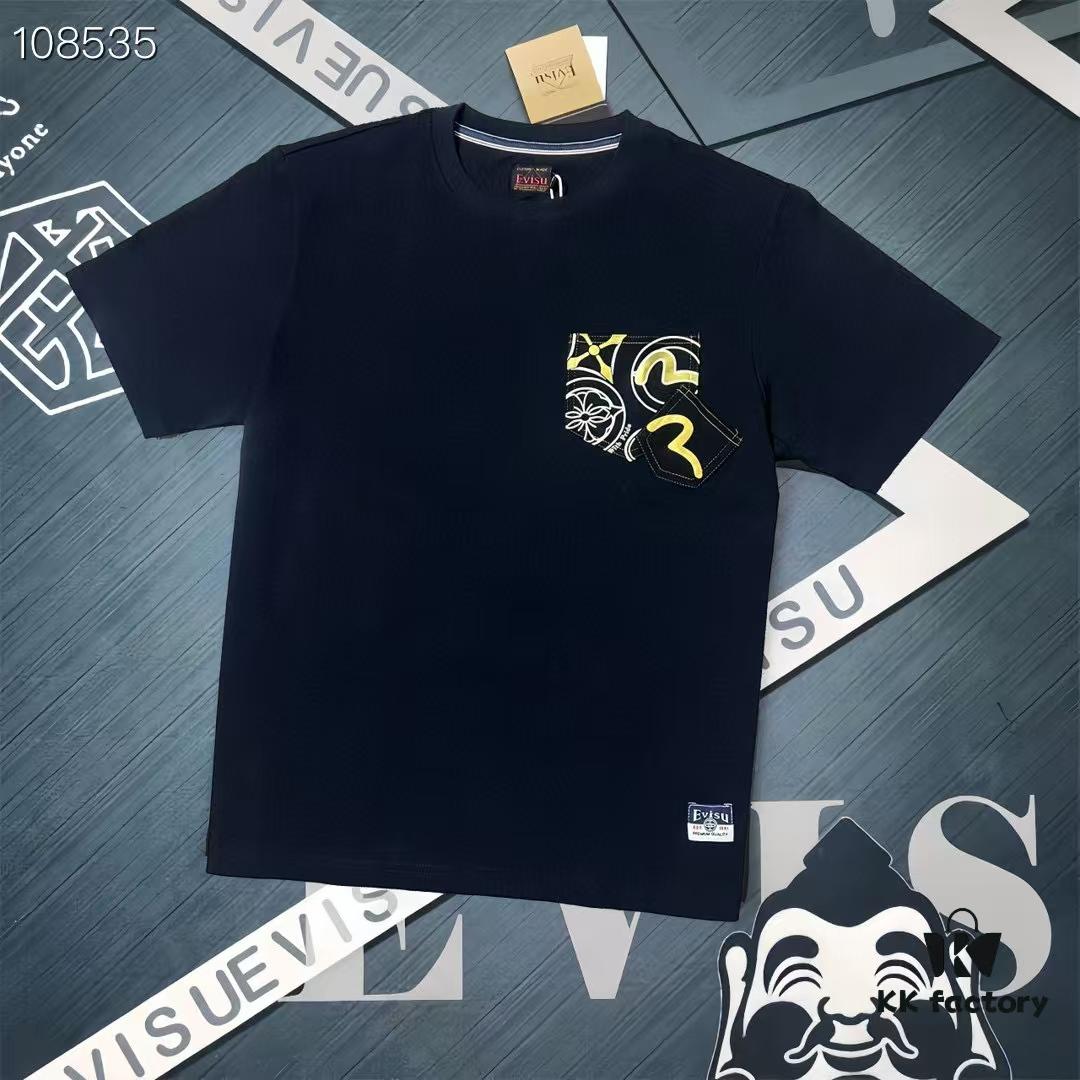 2025 Spring New Arrival Men's Casual Fashion T-Shirt with Multiple Pockets and Prints, Versatile Streetwear Style