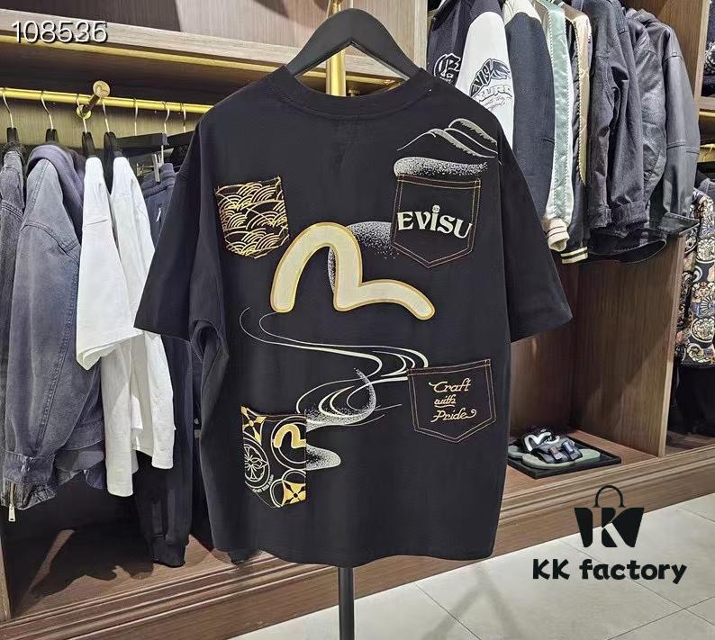 2025 Spring New Arrival Men's Casual Fashion T-Shirt with Multiple Pockets and Prints, Versatile Streetwear Style