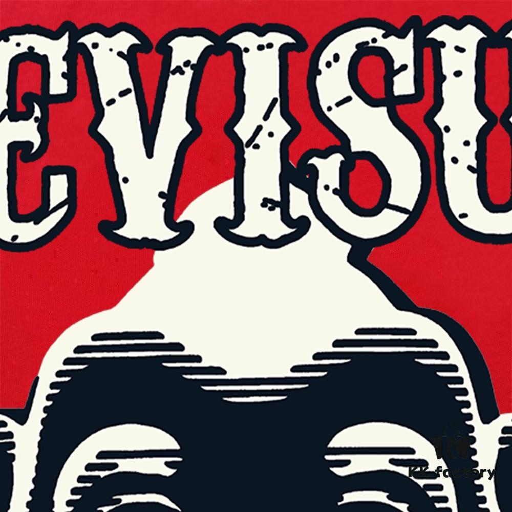 Evisu 2025 New Year God Printed T-Shirt High Version   Premium Quality   300g Double-Yarn Pure Cotton Fabric Unisex Loose Fit