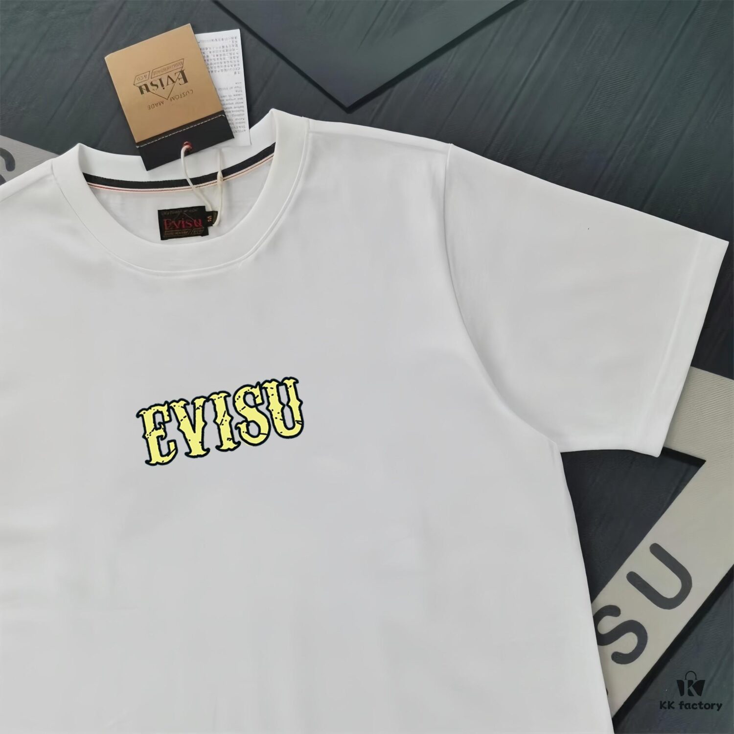 Evisu 2025 New Year God Printed T-Shirt High Version   Premium Quality   300g Double-Yarn Pure Cotton Fabric Unisex Loose Fit