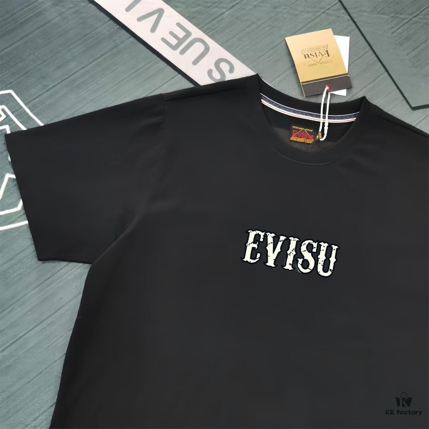 Evisu 2025 New Year God Print T-Shirt High Version   Premium Quality   300g Double-Yarn Pure Cotton Fabric Unisex Loose Fit
