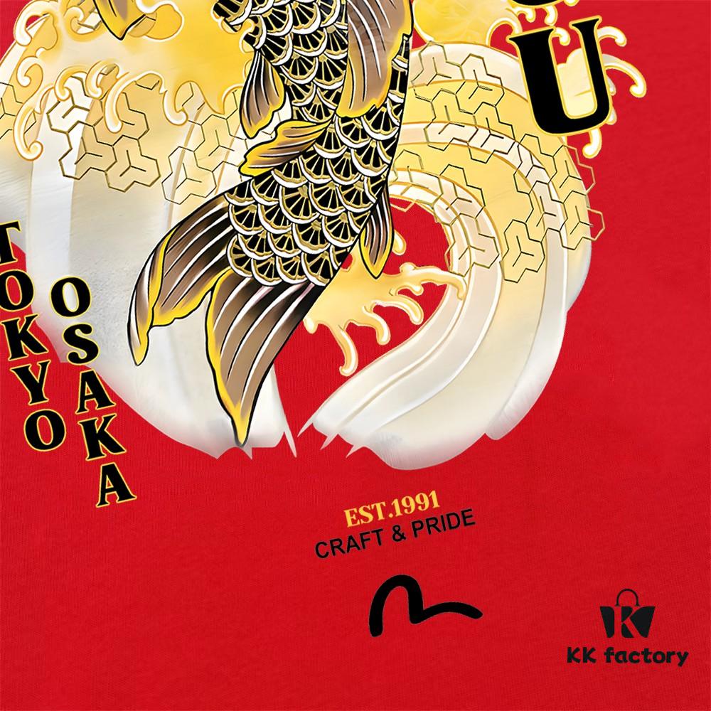 Evisu 2025 New Year God Printed T-Shirt High Version   Premium Quality   300g Double-Yarn Pure Cotton Fabric Unisex Loose Fit