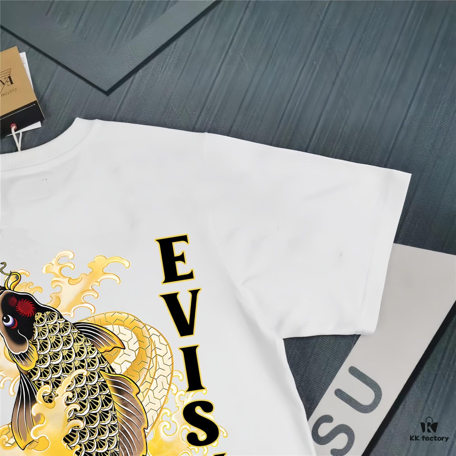 Evisu 2025 New Year God Printed T-Shirt High Version   High Quality   Made of 300g Double-Yarn Cotton Fabric Unisex Loose Fit