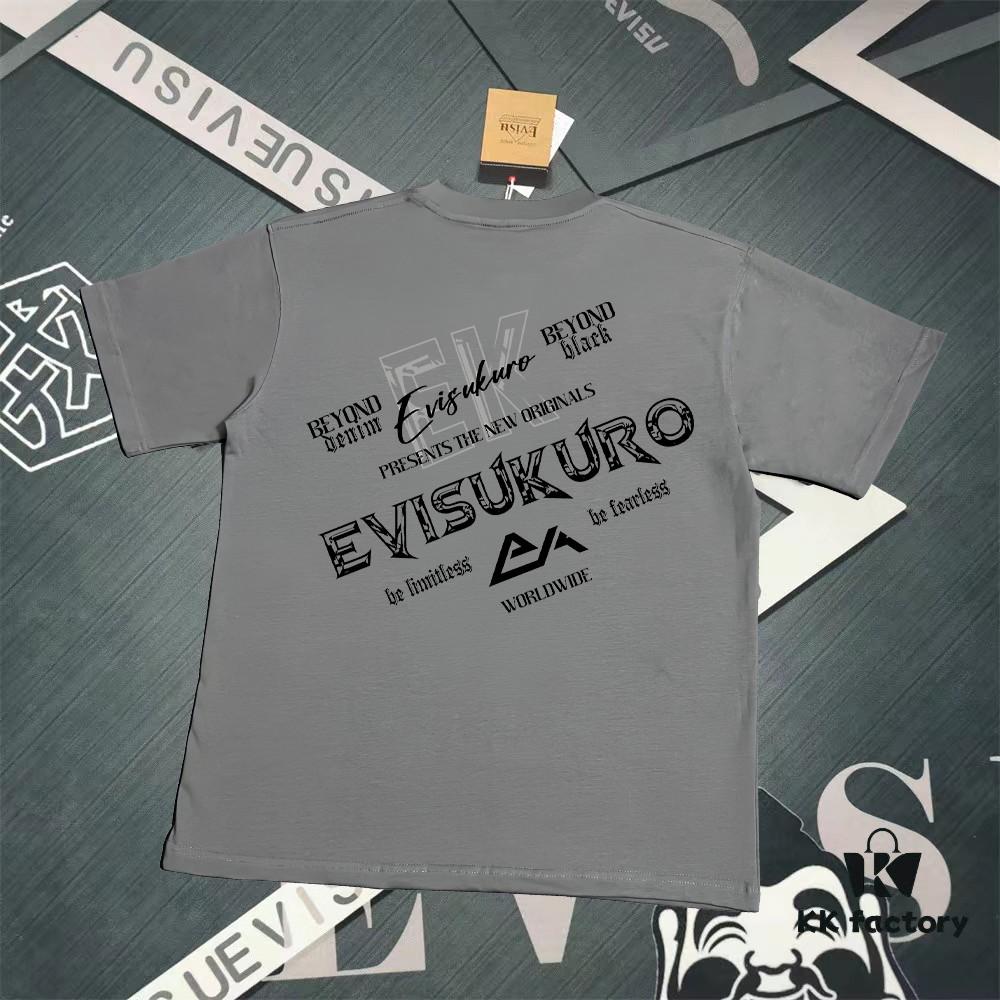 Evisu 2025 New Year God Printed T-Shirt High-Quality Version   Premium Quality   Made with 300g Double-Yarn Pure Cotton Fabric Unisex Loose Fit