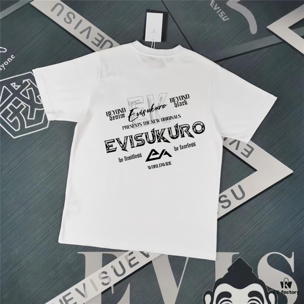 Evisu 2025 New Year God Printed T-Shirt High Version   Premium Quality   300g Double-Yarn Pure Cotton Fabric Unisex Loose Fit