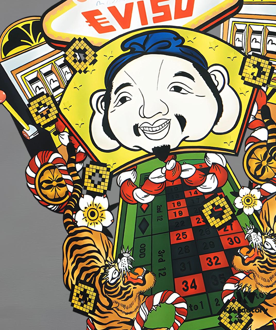 Evisu 2025 New Year God Printed T-Shirt High Version   Premium Quality   300g Double-Yarn Pure Cotton Fabric Unisex Loose Fit