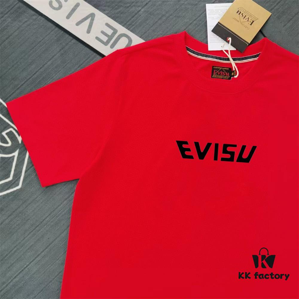 Evisu Lucky God 2025 New Print T-Shirt High Version   High Quality   Made of 300g Double-Yarn Pure Cotton Fabric Unisex Loose Fit