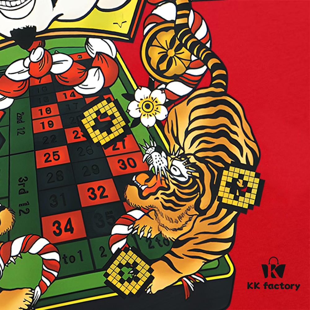 Evisu Lucky God 2025 New Print T-Shirt High Version   High Quality   Made of 300g Double-Yarn Pure Cotton Fabric Unisex Loose Fit