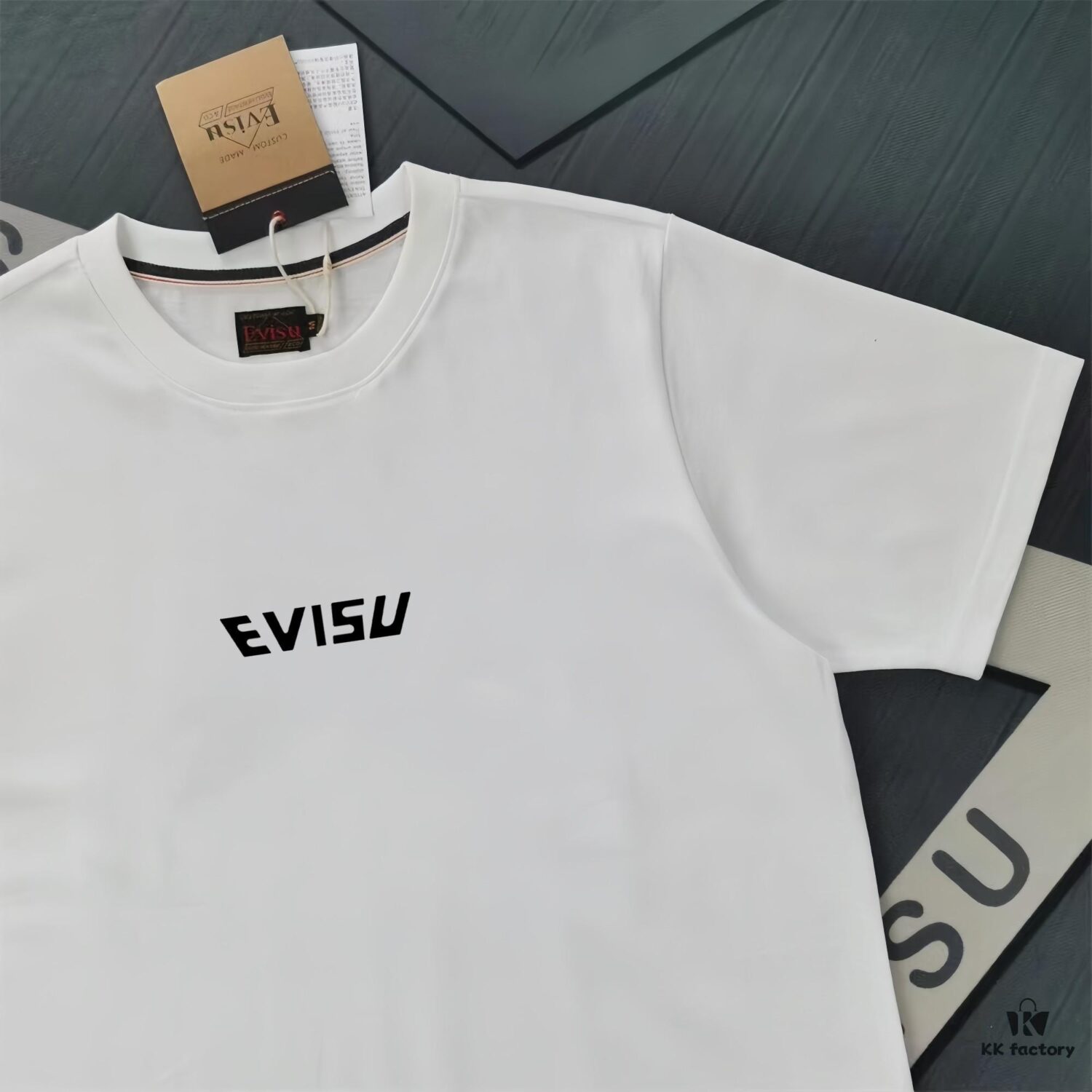 Evisu 2025 New Year God Printed T-Shirt High-Quality Version Premium 300g Double-Yarn Cotton Unisex Loose Fit