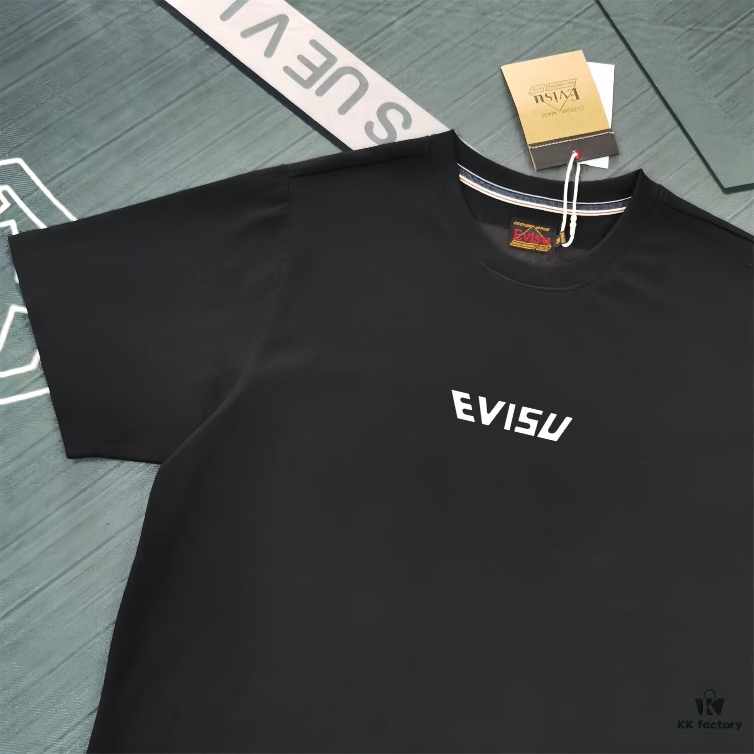 Evisu 2025 New Year God Printed T-Shirt High-Quality Version   Premium Quality   Made from 300g Double-Yarn Cotton Fabric Unisex
