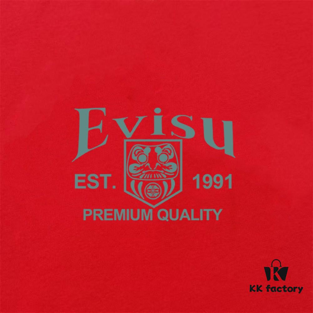 Evisu 2025 New Year God Print T-Shirt High Version   Premium Quality   Made with 300g Double-Yarn Cotton Fabric Unisex Loose Fit