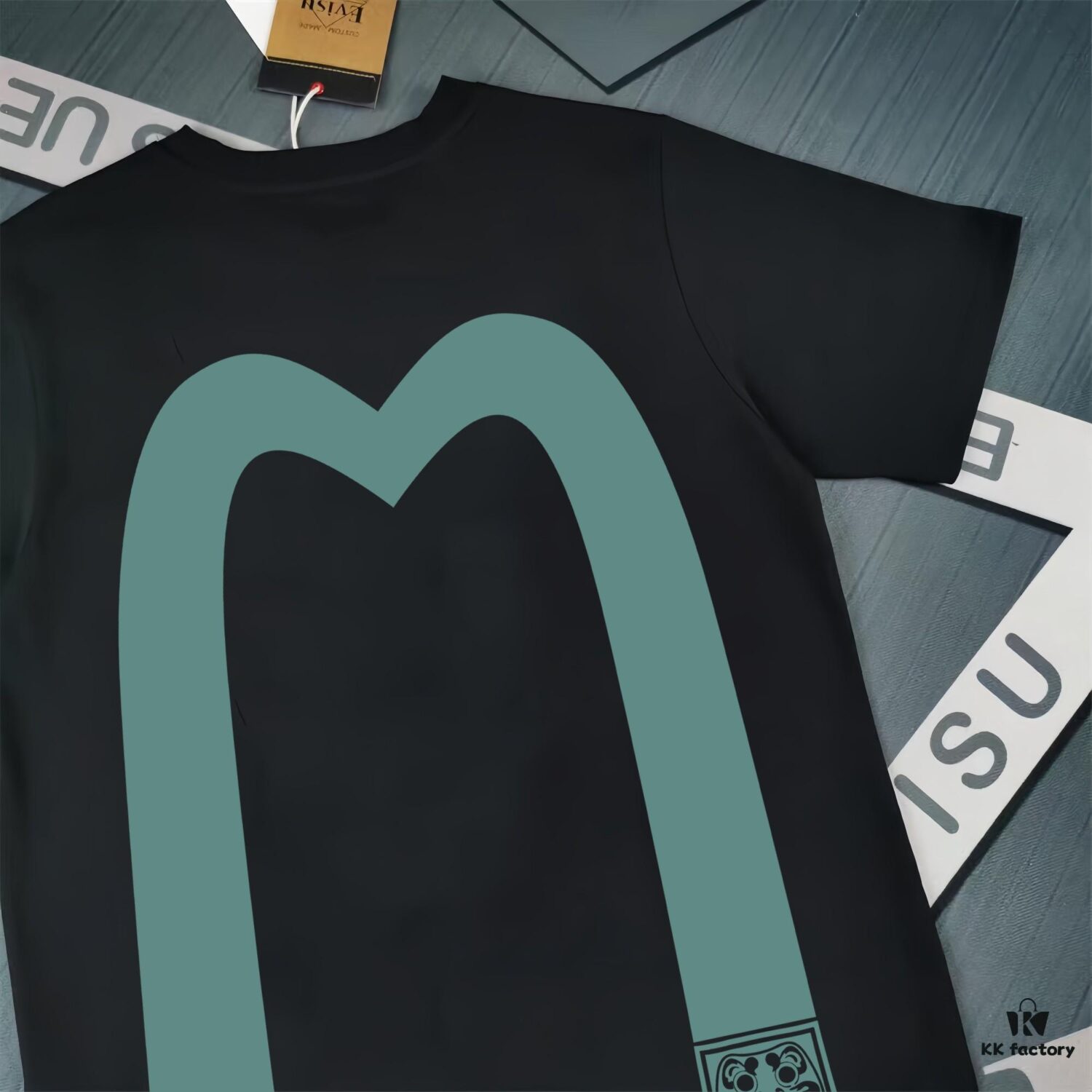 Evisu 2025 New Year God Print T-Shirt High-Quality Version   Premium Quality   Made with 300g Double-Yarn Cotton Fabric Unisex