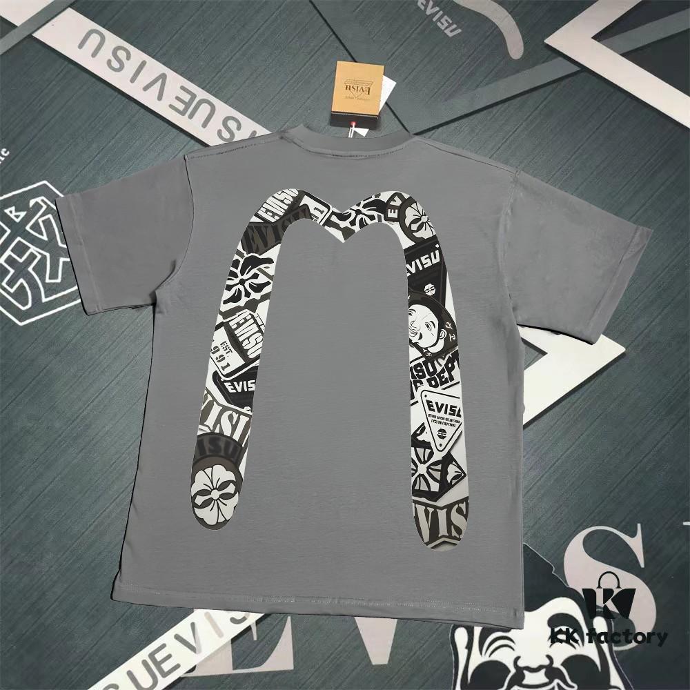 Evisu 2025 New Year God Printed T-Shirt High Version   Premium Quality   300g Double-Yarn Pure Cotton Fabric Unisex Loose Fit