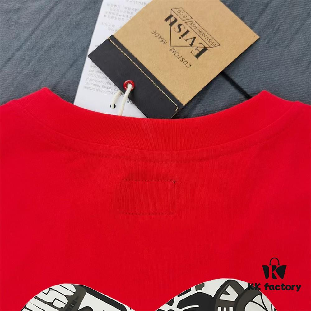 Evisu God of Fortune 2025 New Print T-Shirt High Version   Premium Quality   300g Double-Yarn Pure Cotton Fabric Unisex Loose Fit