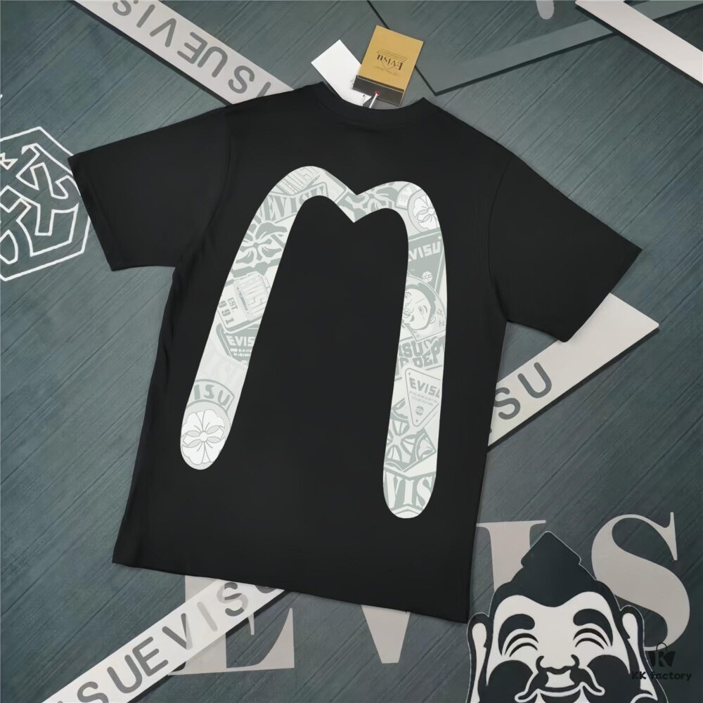 Evisu 2025 New Year God Print T-Shirt High Version   Premium Quality   300g Double-Yarn Pure Cotton Fabric Unisex Loose Fit