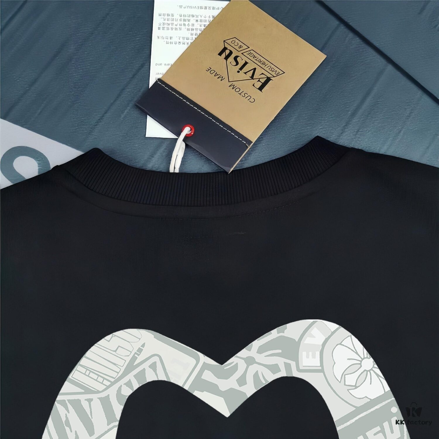 Evisu 2025 New Year God Print T-Shirt High Version   Premium Quality   300g Double-Yarn Pure Cotton Fabric Unisex Loose Fit