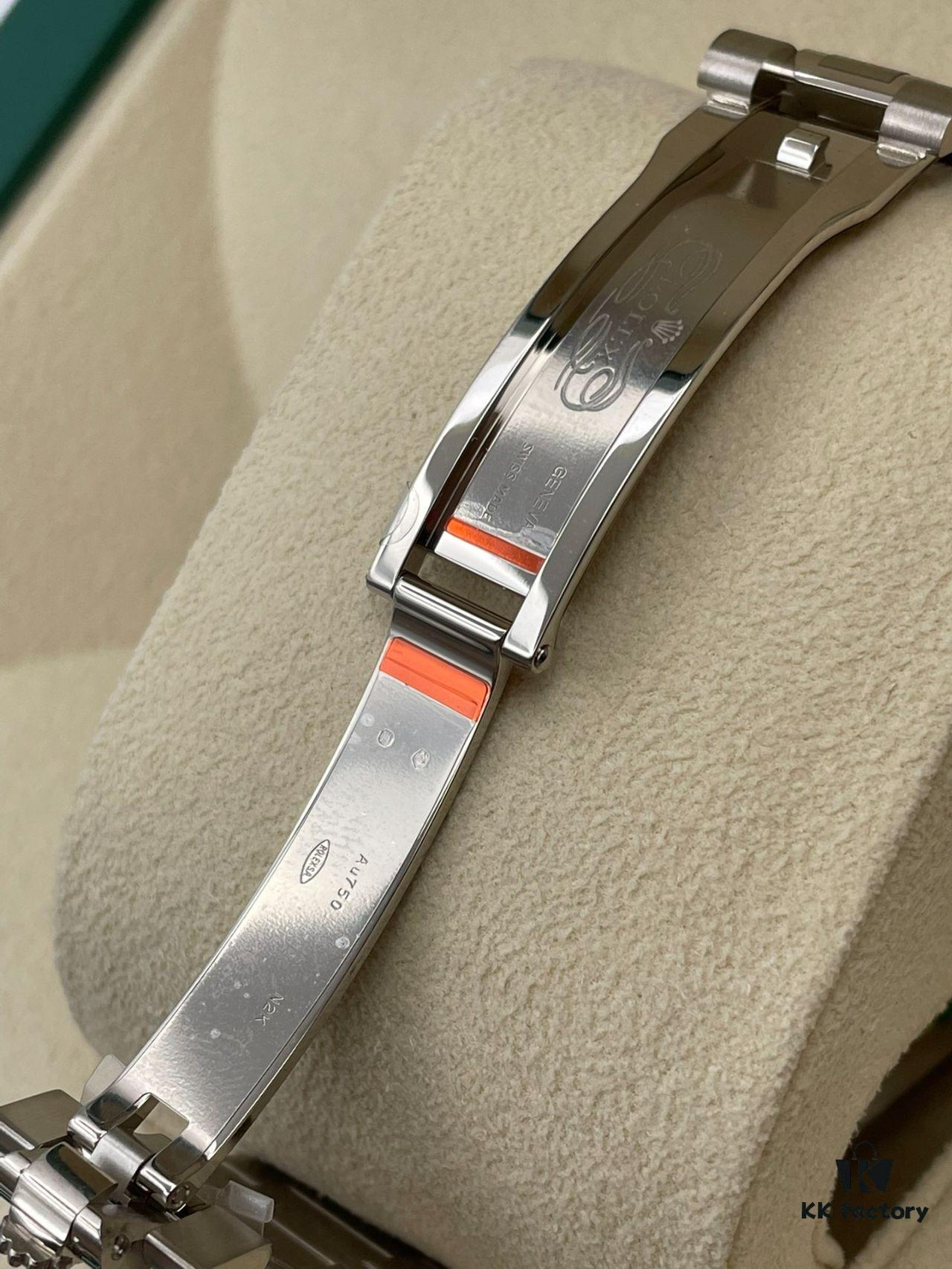 Rolex Datejust Series Model m228239-0055 Automatic Mechanical Watch with Date and Day Display, Platinum Case, Diamond Markers, Meteorite Dial, 41mm