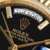 ROLEX Day-Date (118238) Series, 36mm Case, Tanga Black Rock Crystal Dial, Ice Diamond Hour Markers, Super 904 Steel, Sapphire Crystal, Caliber 3255 Movement