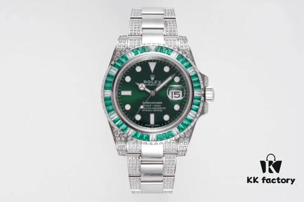 ROF Luxury Masterpiece, Rolex SUB Submariner Custom Bezel with Diamond Setting