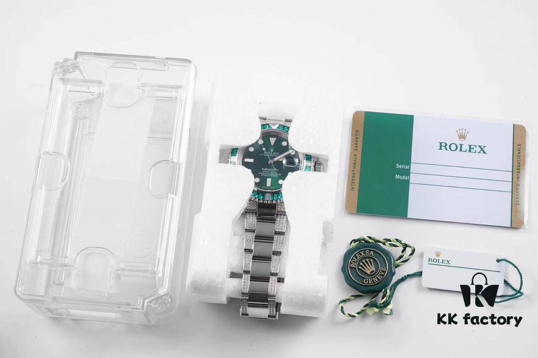 ROF Luxury Masterpiece, Rolex SUB Submariner Custom Bezel with Diamond Setting