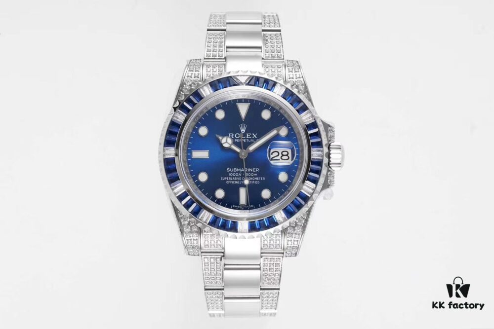 Rolex SUB Submariner Custom Bezel with Diamond Setting