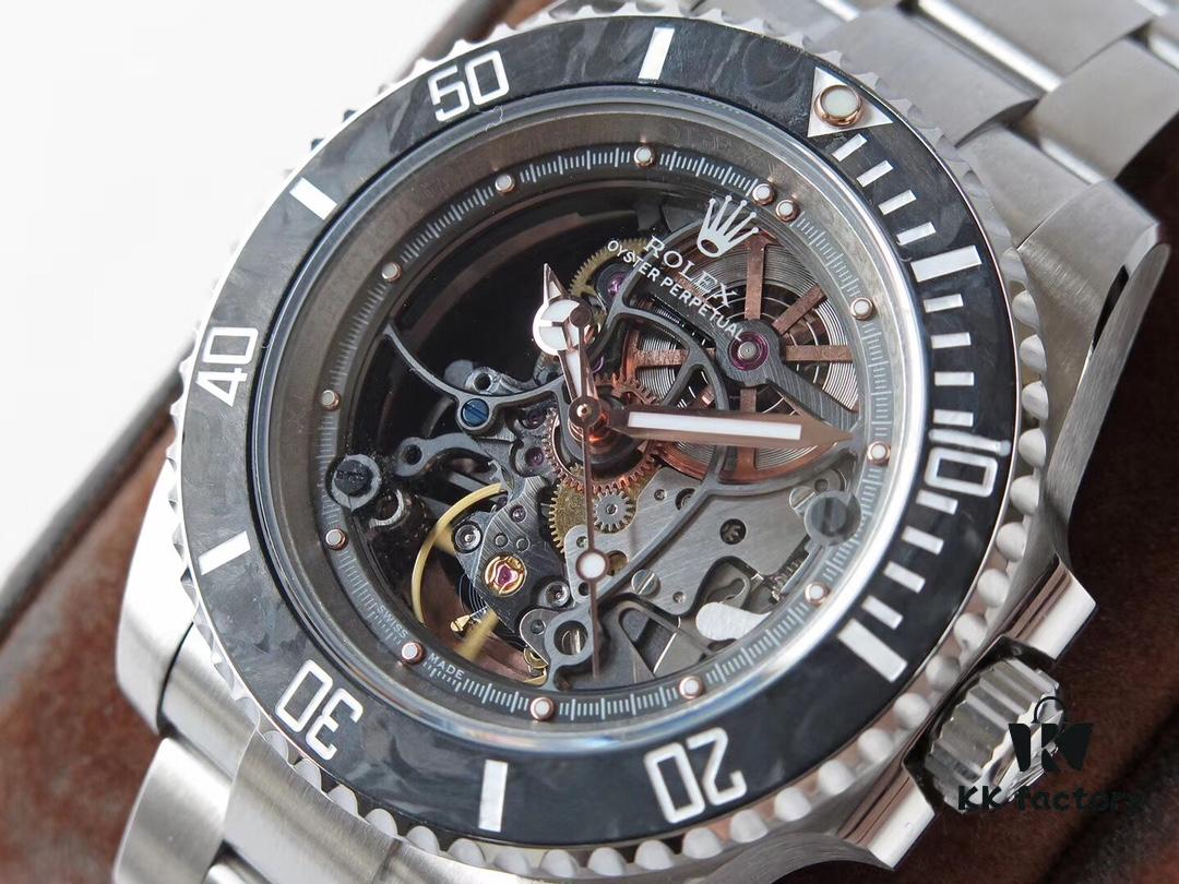 Hot Reservation! VR Factory's Masterpiece – The Legendary Modified Rolex Submariner with Full Skeleton Design, Carbon Fiber Bezel, and Custom Heavy-weight Rotor – Based on Rolex 116610, Featuring Fully Removable Dial and Stripped-down 3130 Movement for Complete Mechanical Visibility, Extremely Limited Production