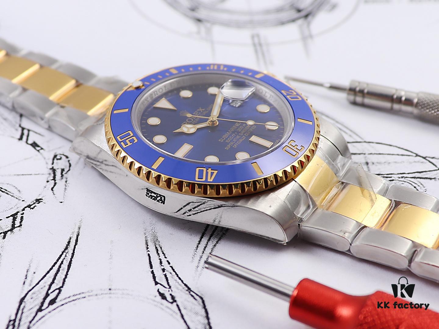 D1 Factory Launches New Gold-Plated Rolex Submariner Two-Tone 18K Gold Series